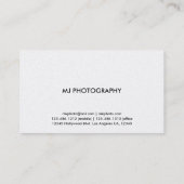 Moderne en minimale professionele Visitekaartjes (Achterkant)