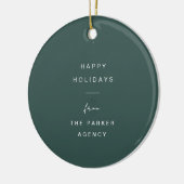 Moderne en minimale typografie | Groene ondernemin Keramisch Ornament (Links)