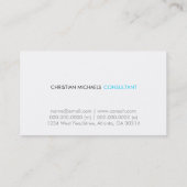 Moderne en minimale Visitekaartje (marine) (Achterkant)