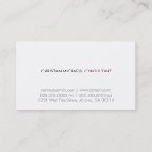 Moderne en minimale Visitekaartjes (Achterkant)