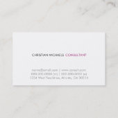 Moderne en minimale Visitekaartjes (Achterkant)