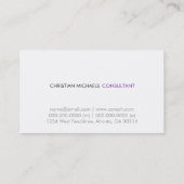 Moderne en minimale Visitekaartjes (Achterkant)