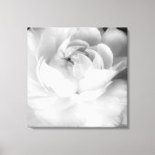 Moderne en Minimale Zwart-wit Bloemen - Flower Canvas Afdruk (Voorkant)