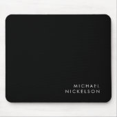 Moderne en minimale zwart-wit | jouw namen toevoeg muismat (Voorkant)