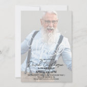 Moderne en minimalistische 80e fotoverjaardag kaart (Voorkant)