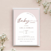 Moderne en minimalistische baby shower-uitnodiging kaart