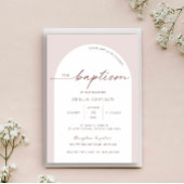 Moderne en minimalistische baptisme kaart