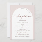 Moderne en minimalistische baptisme kaart (Voorkant)