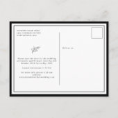 Moderne en minimalistische bladeren, met uitzonder briefkaart (Achterkant)