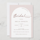 Moderne en minimalistische boogvrijgezellenfeest kaart (Voorkant)