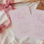 Moderne en minimalistische Bunny Baby Shower Kaart