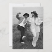 Moderne en minimalistische foto Sla de datum Kaart (Achterkant)