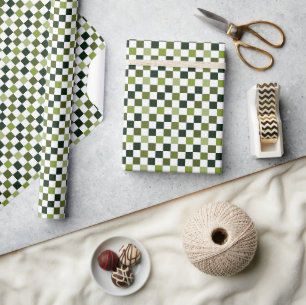 Moderne en minimalistische groene kerstcheque cadeaupapier
