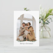 Moderne en minimalistische kerstkaart (Staand voorkant)