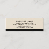 Moderne en Minimalistische Neutrale Schaduwloyalit Mini Visitekaartje (Voorkant)