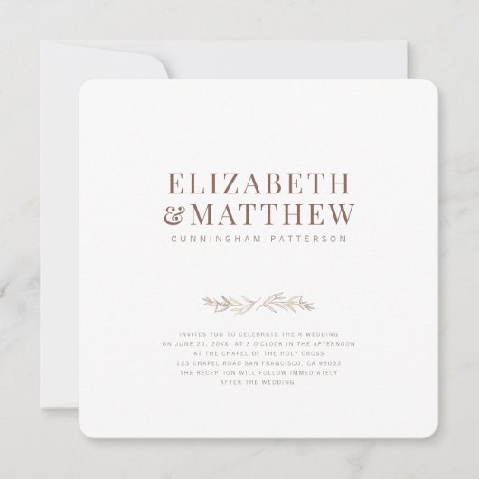 Moderne en minimalistische olievlek kaart (Voorkant)