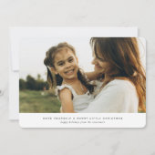 Moderne en minimalistische redactionele stijl 4 fo feestdagenkaart (Voorkant)