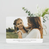 Moderne en minimalistische redactionele stijl 4 fo feestdagenkaart (Staand voorkant)