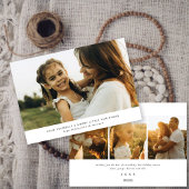 Moderne en minimalistische redactionele stijl 4 fo feestdagenkaart