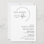 Moderne en minimalistische repetitieve diner-typog kaart (Voorkant)