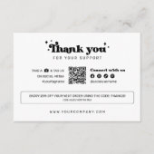 Moderne en minimalistische Small Business-bedankka Bedankkaart (Voorkant)