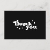 Moderne en minimalistische Small Business-bedankka Bedankkaart (Achterkant)