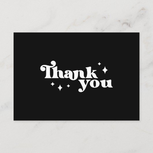 Moderne en minimalistische Small Business-bedankka Bedankkaart (Achterkant)