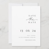 Moderne en minimalistische typografie bespaart de  kaart (Voorkant)