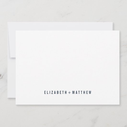 Moderne en minimalistische typografie bruiloft save the date (Achterkant)