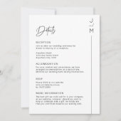 Moderne en minimalistische typografische kaart (Voorkant)