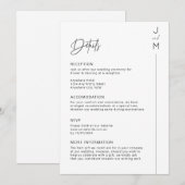 Moderne en minimalistische typografische kaart (Voorkant / Achterkant)