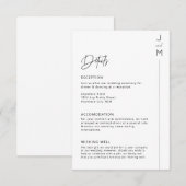 Moderne en minimalistische typografische kaart (Voorkant / Achterkant)