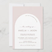 Moderne en minimalistische uitnodiging voor een br (Voorkant)