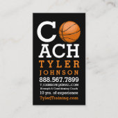 Moderne en oude Basketball Coach Visitekaartje (Voorkant)