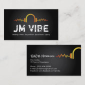 Moderne en oude DJ-Visitekaartjes Visitekaartje (Voorkant / Achterkant)