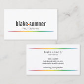 Moderne en oude fotograaf visitekaartje (Voorkant / Achterkant)