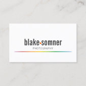 Moderne en oude fotograaf visitekaartje (Voorkant)