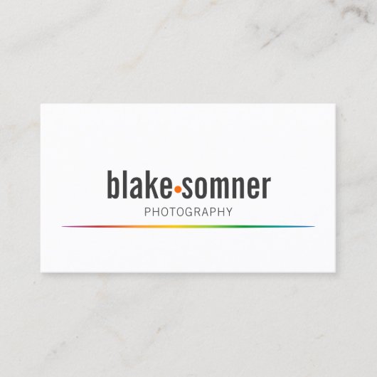 Moderne en oude fotograaf visitekaartje (Voorkant)