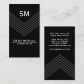 Moderne en oude grijs visitekaartje (Voorkant / Achterkant)