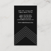 Moderne en oude grijs visitekaartje (Achterkant)