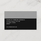 Moderne en oude monogram visitekaartje (Achterkant)