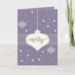 Moderne en oudere kerstkaart feestdagen kaart