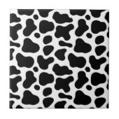 Moderne en preppy look van Leopard l Black White Tegeltje (Voorkant)