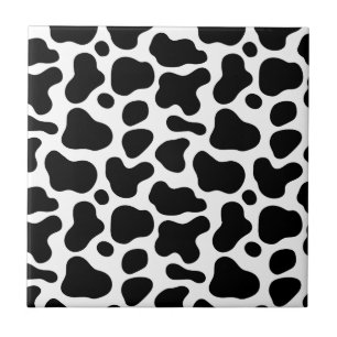 Moderne en preppy look van Leopard l Black White Tegeltje