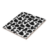 Moderne en preppy look van Leopard l Black White Tegeltje (Zijkant)