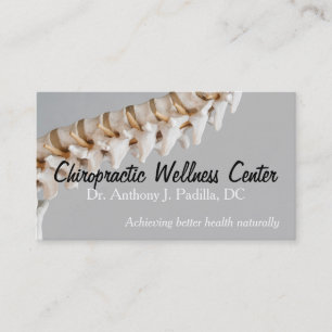 Moderne en professionele chiropractische en Wellne Visitekaartje