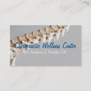 Moderne en professionele chiropractische en Wellne Visitekaartje