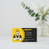 Moderne en  professionele elektricien visitekaartje (Staand voorkant)