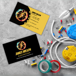 Moderne en professionele elektricien visitekaartje