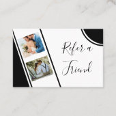 Moderne en professionele fotograaf aanbevelingskaartje (Voorkant)